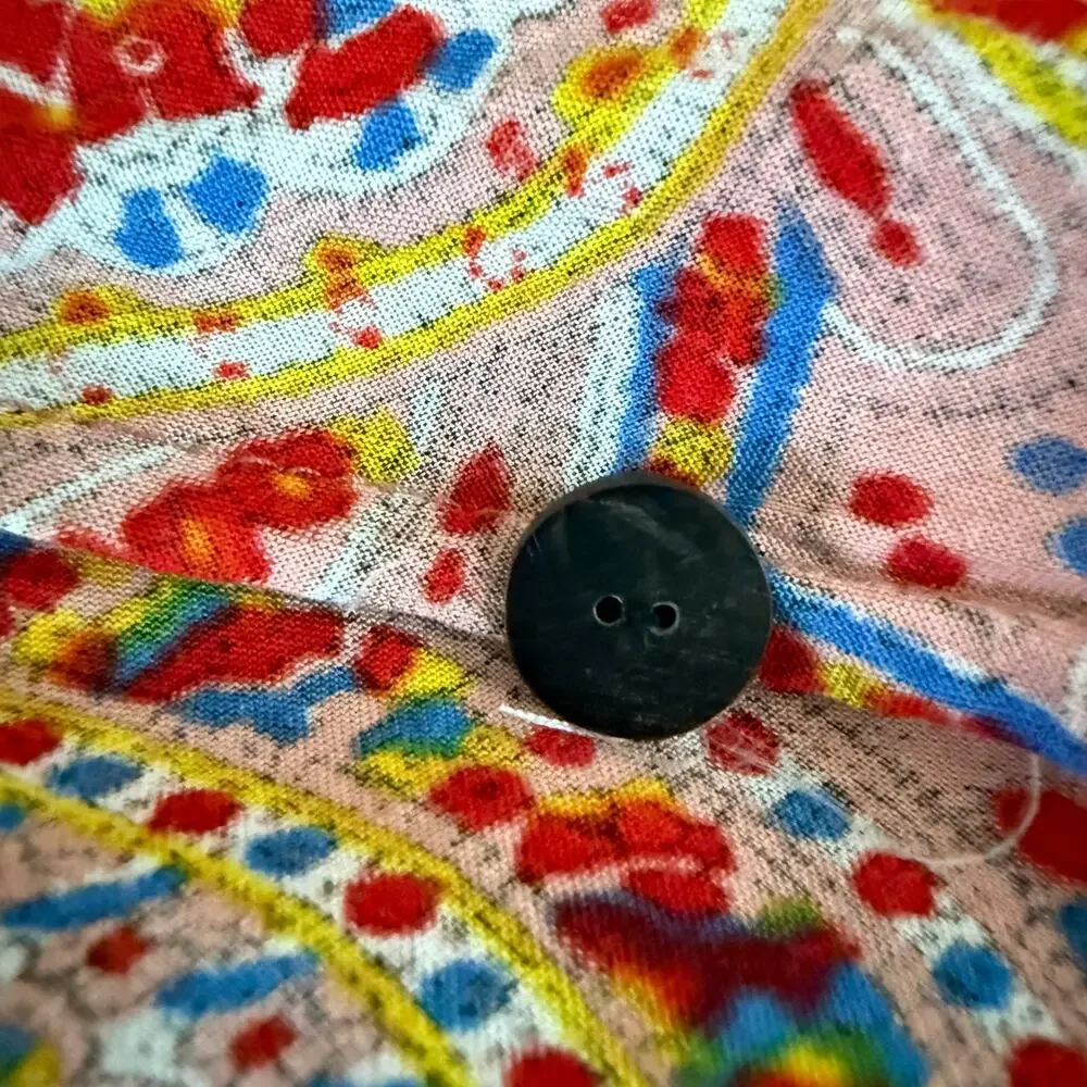 Cleobella Paisley Mini Dress Deep V Boho Multicolor Festival Dopamine Small - Picture 8 of 11